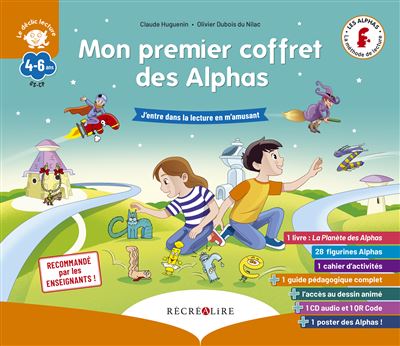 JEU Mon premier coffret des Alphas - Méthode de lecture pour apprendre à lire dès 4 ans