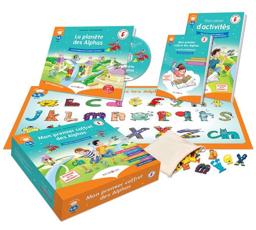 JEU Mon premier coffret des Alphas - Méthode de lecture pour apprendre à lire dès 4 ans